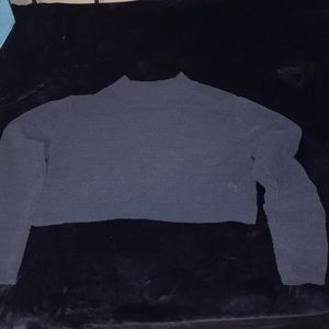 Cropped Crew Neck Sweater